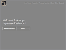 Tablet Screenshot of ainoya.com.au
